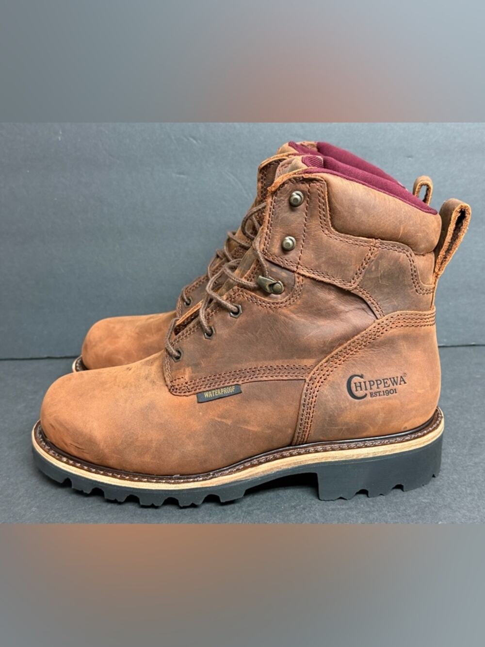 Chippewa Thunderstruck 6 Inch Waterproof Nano Composite Toe Work Boots Size 8EEE